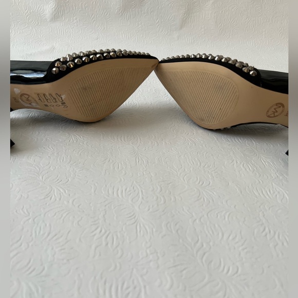 Michael Kors Chelsea Rhinestone Embellished Suede Slingback Pumps - Picture 4 of 4